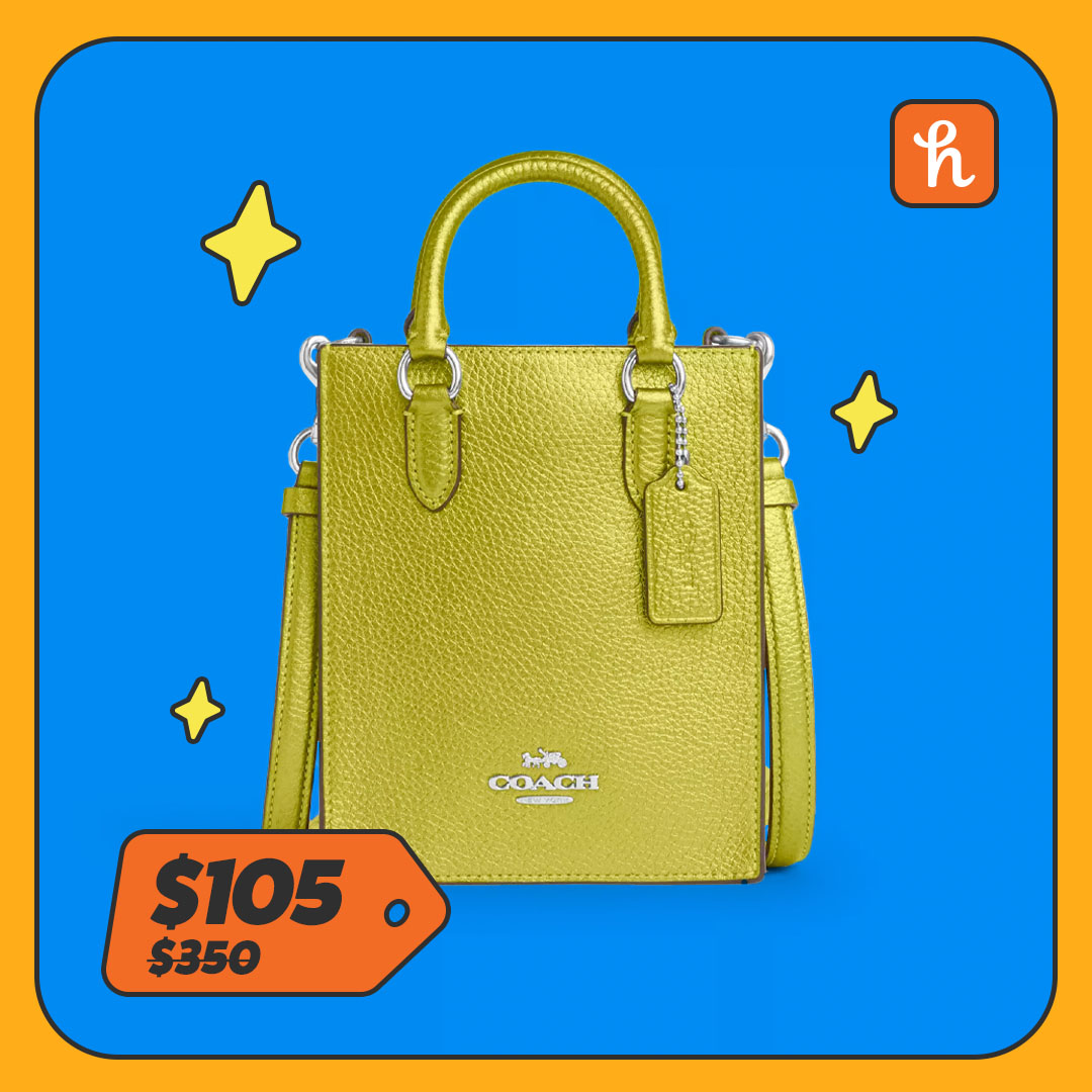 Green mini tote bag