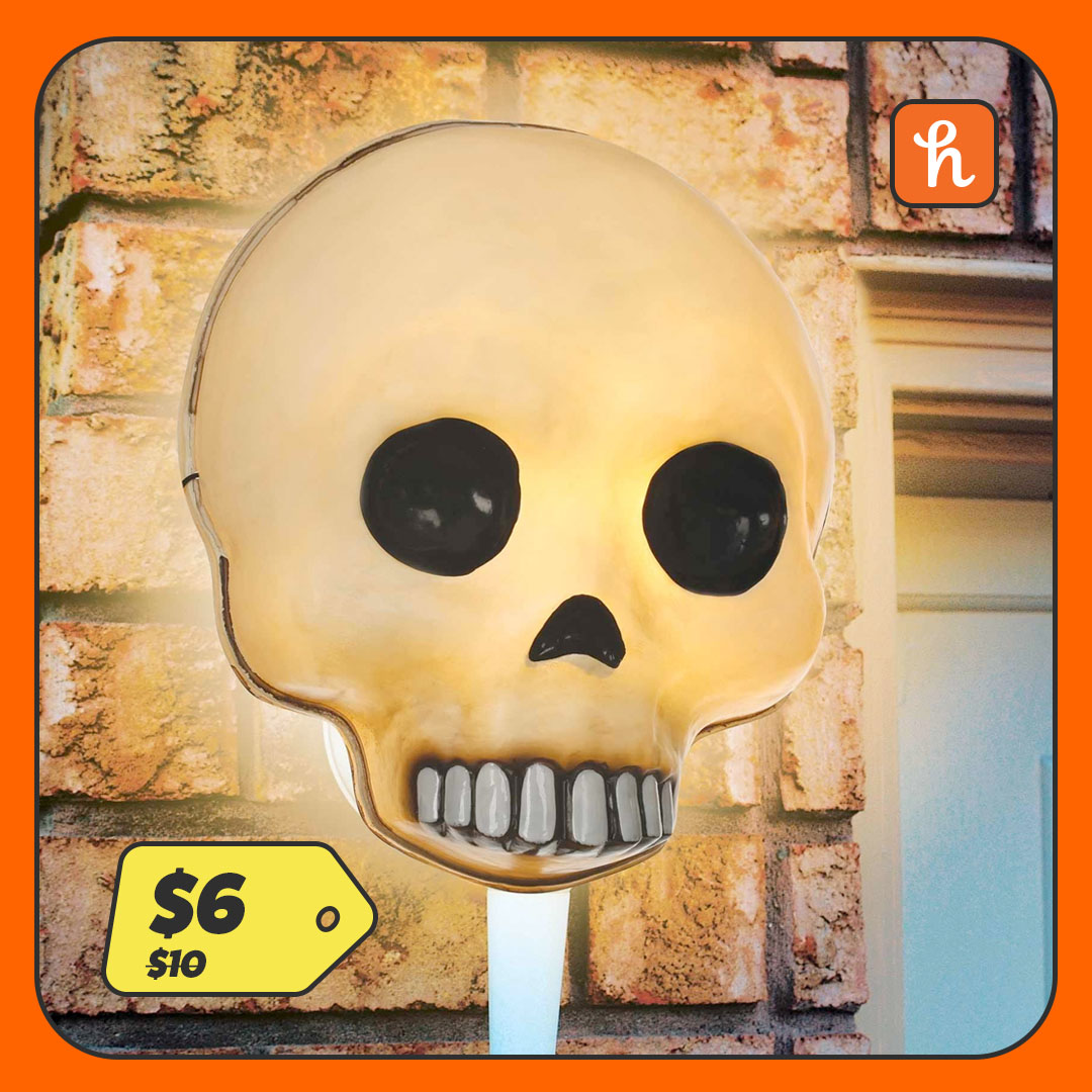 Jawless Skull Porch Light Cover or Wall Decoration