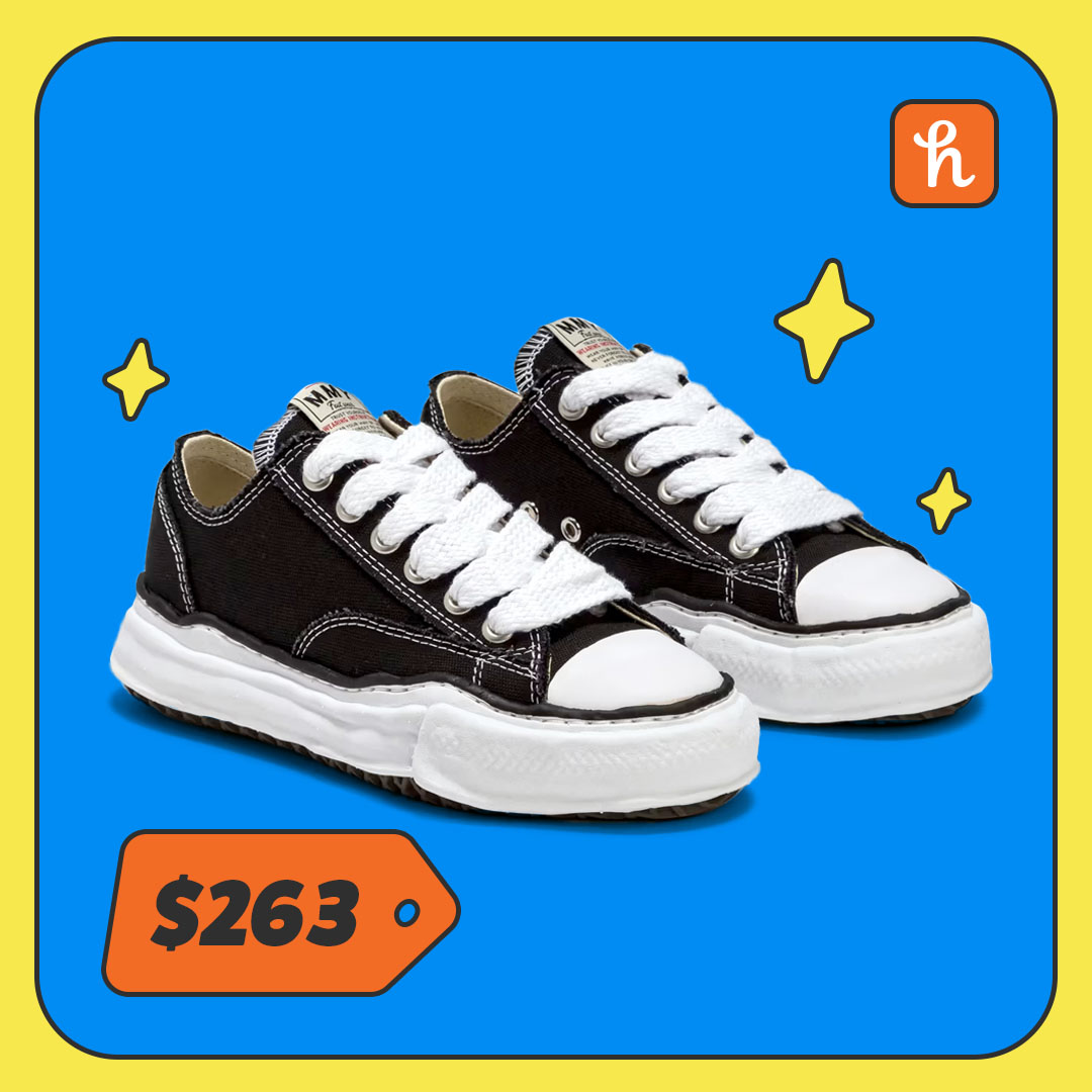 Black canvas sneakers