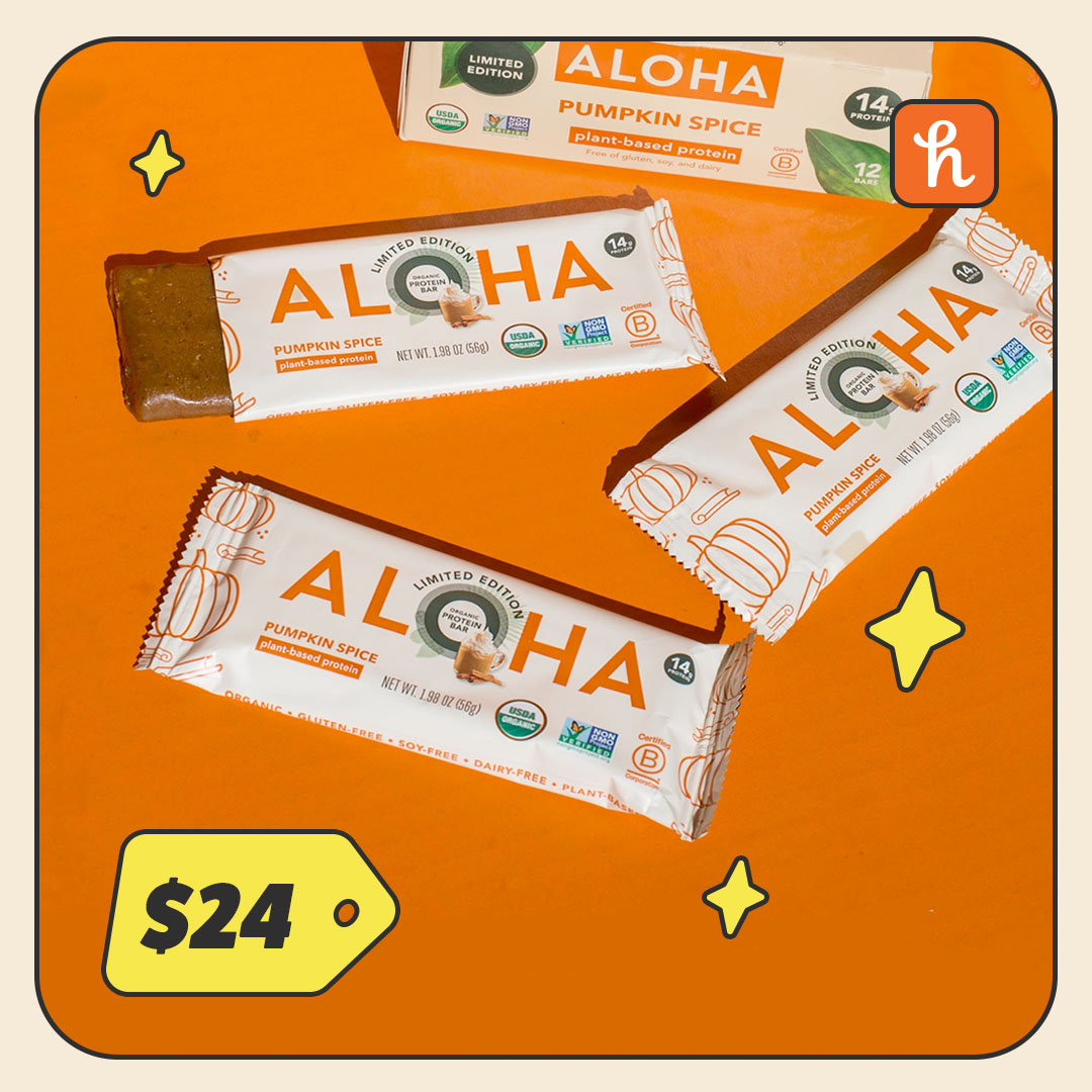 Aloha Organic Plant-Based Protein Bars Pumpkin Spice