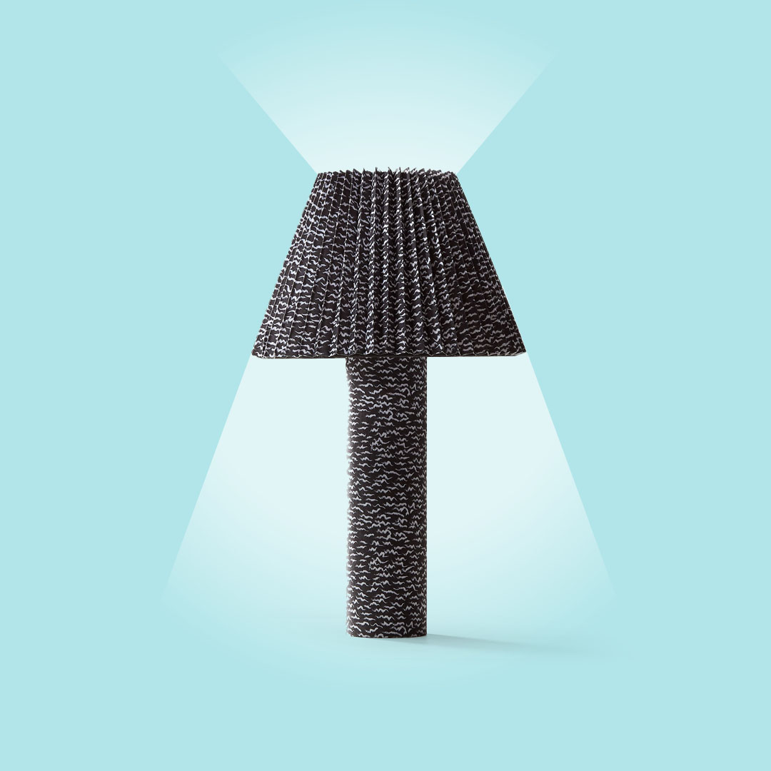 CB2 Scrunch Table Lamp